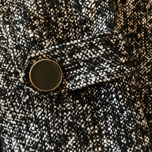 Express womens coat ploy/wool blend with gold trimmed buttons size small - Picture 8 of 14